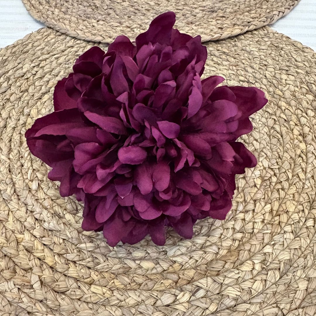 Flor de Flamenca "Peonía Real" - Complemento Especial Feria (2 colores)