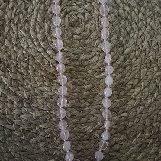 Collar de Cuentas Circulares Translúcidas - Estilo Minimalista