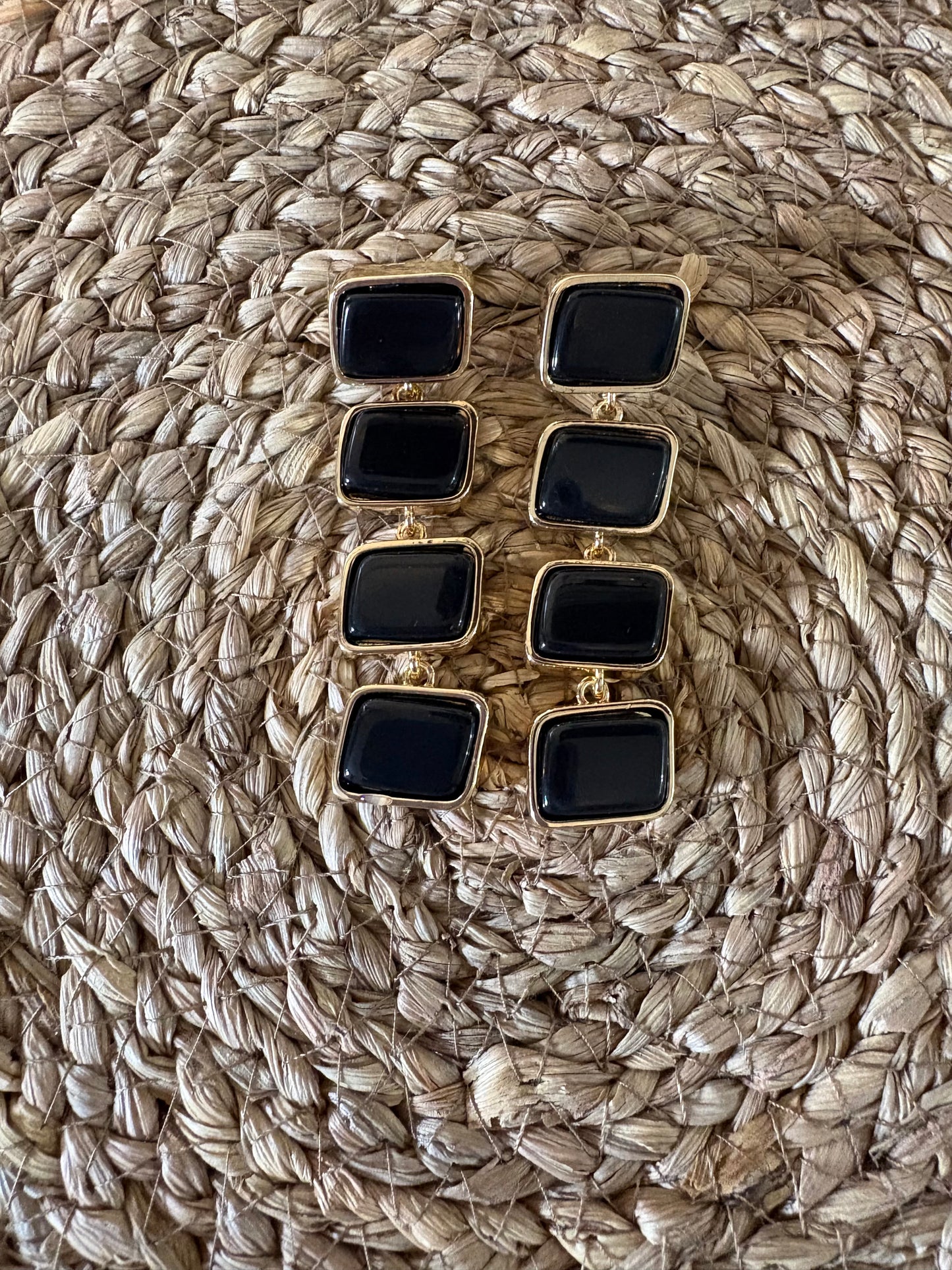 Pendientes Noir Geométricos