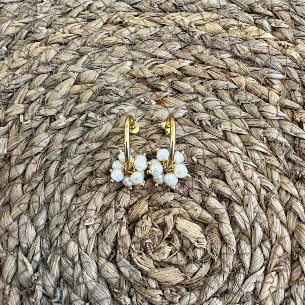 Pendientes de Aro Mini con Cuentas Facetadas - Estilo Artesanal en 3 Colores