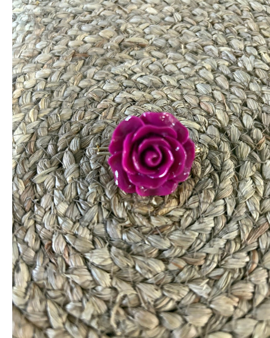 Alfiler Flor de Resina para Mantoncillo de Flamenca - Estilo Buganvilla y Más Colores