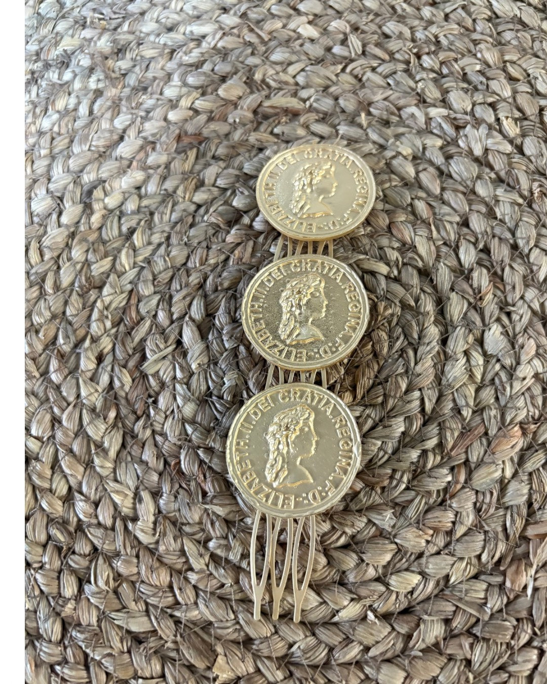 Peinecillo de Flamenca 'Moneda Clásica' - Accesorio de Pelo Vintage