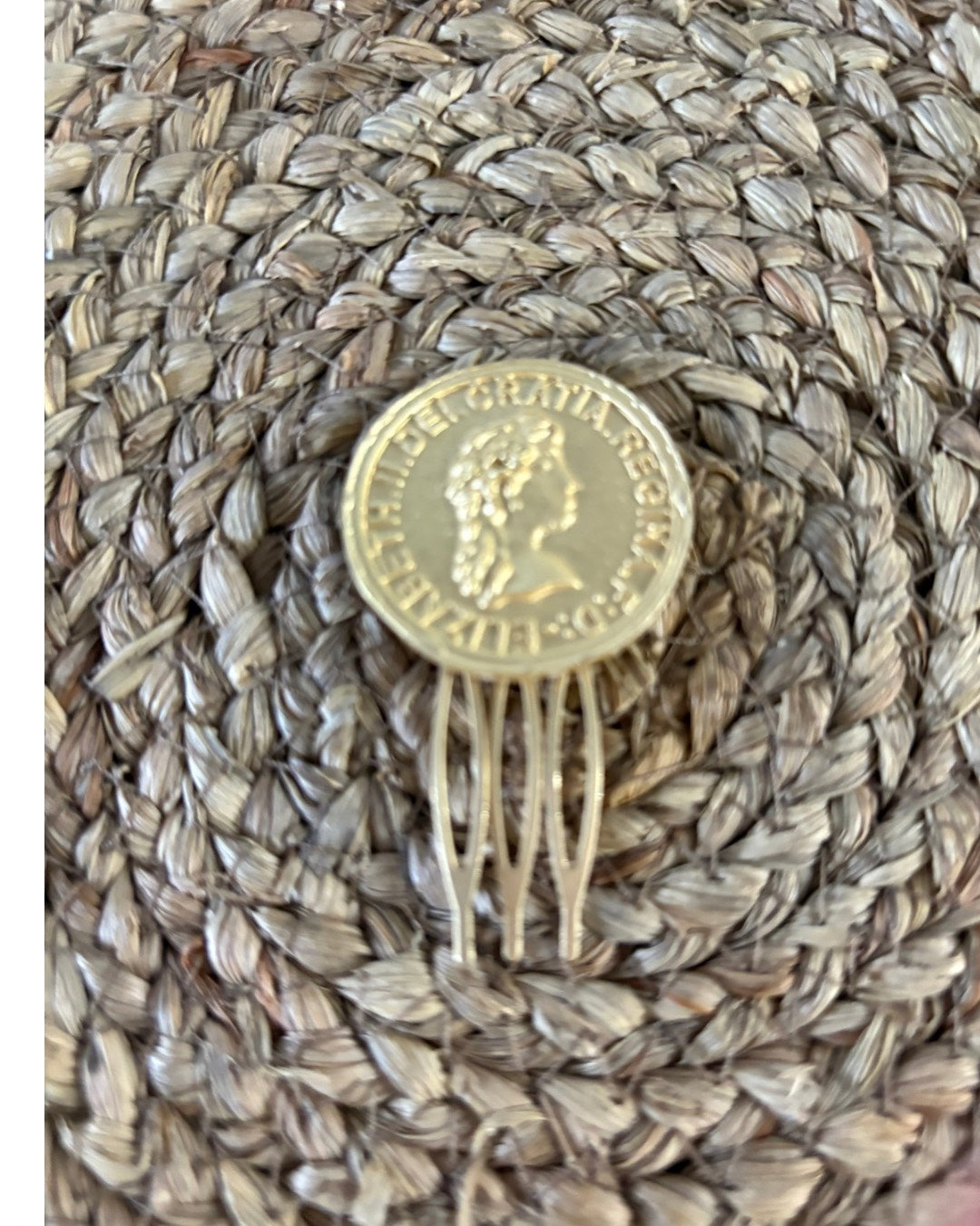 Peinecillo de Flamenca 'Moneda Clásica' - Accesorio de Pelo Vintage