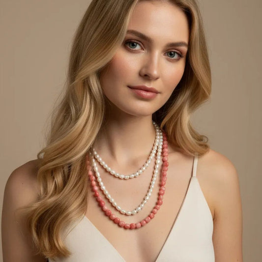 Collar de perlas naturales de 5 mm – elegante y versátil para cualquier ocasión